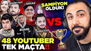 48 YOUTUBER'A KARŞI BÜYÜK KAPIŞMA!! ATLANTİS TURNUVASI ŞAMPİYONU OLDUK!  | PUBG MOBILE