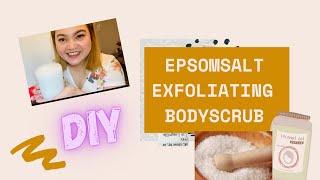 Easy DIY EpsomSalt With Coconut Oil Exfoliating Body Scrub