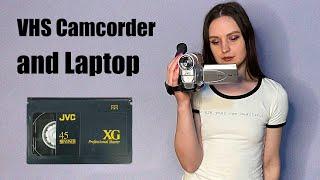 Connecting VHS Camcorder to Gaming Laptop | Shooting on VHS tape