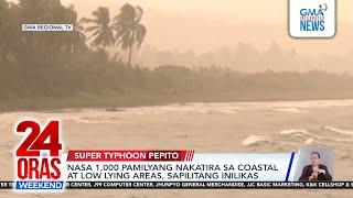 Mga nagtumbahang puno, humambalang sa kalsada dahil sa malakas na hangin at ulan | 24 Oras Weekend