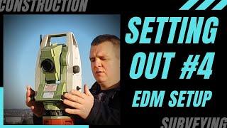 SETTING OUT - How to set up a Total Station. Step by step guide to set up your EDM and level it.