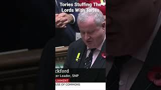 Ian Blackford calls Rishi Sunak out on stuffing the House Of Lords with Tories