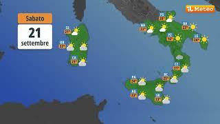 Meteo, previsioni meteo Sabato 21 settembre 2024