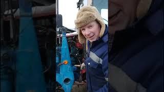 почему зимой тяжело  завести трактор ЮМЗ с пускача #баженит