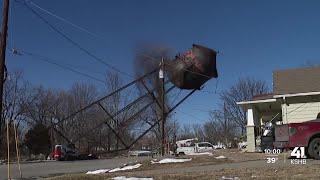 Neighbors react after Independence water tower falls wrong way