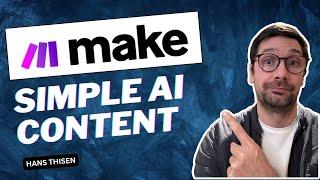 Simple Make.com AI Content Generation with Airtable and ChatGPT