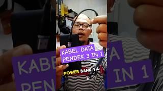 Kabel data powerbank 3 in 1#kabeldata #powerbank #kabeldatapendek#kabeldata3in1 #kabeldatamurah