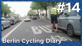 Vor den Augen der Polizei und Fahrradstaffel in Aktion – Dashcam (Berlin Cycling Diary)