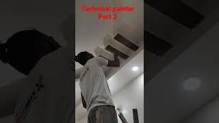 technical painter videos #tik  wood racer for ceiling look Diya lakadi ka #technical