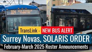 [HD] BIG NEWS: Surrey Novabuses and and Order of Trolleybuses From SOLARIS?!