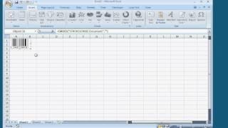 Create Barcode in Excel 2007 with StrokeScribe Active Document