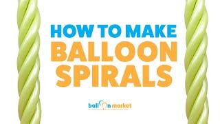 How to Make Balloon Spirals! - Balloon Basics