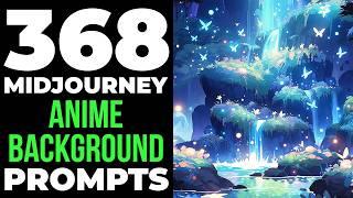 368 Midjourney ai art prompts for 'Anime Backgrounds' (Prompts in description)