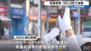 衆院選・終盤情勢　沖縄県内は2つの選挙区で自民とオール沖縄が接戦