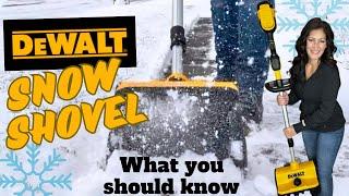 DEWALT 10 in. 20-Volt MAX Cordless Snow Shovel REVIEW DEMONSTRATION IN SNOW DXSVXA2016-002