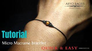 how to make a macrame bracelet easy #dwimacrame009 #macramebracelet #tutorialmacrame