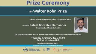 The 2024 Walter Kohn Prize Ceremony