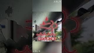 요철로 파손 된 요소수 탱크 정비 사례! #쇼츠 #요철 #정비 #중고차