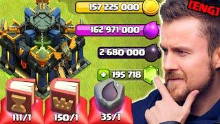 I MAXED Town Hall 17 with 195.000 Gems in Clash of Clans