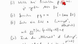 Anwendung - RSA-Algorithmus