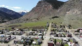 Flying over Silverton to The Alma House