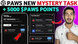 paws mystery quest today | paws mystery quest | paws new task | paws airdrop