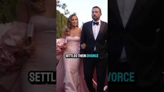 Jennifer Lopez and Ben affleck settled their divorce following breakup#shorts