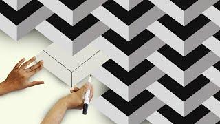 3d wall painting | how to make 3d wall painting | wall paint design ideas