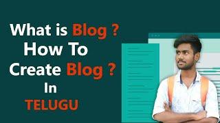 How To Create Blog In Telugu | What is Blog | Jashwanth's Tech