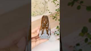 新疆和田玉且末糖白玉【大日如來】把玩件，玉質細膩，糖色清新如蜜，工藝精湛，喜歡的玉友們不要錯過了…尺寸90.3*47*23.6mm 重178克#玉#石佛寺玉市場走播#Shorts