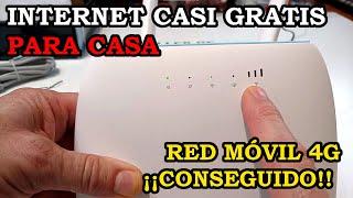 Internet Casi Gratis en Casa. Con Tarjeta SIM y Red 4G Móvil. Conseguido. 405