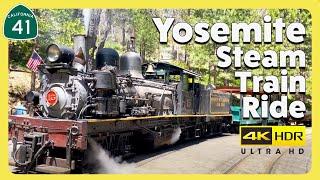 Yosemite Mountain Sugar Pine Railroad Steam Train near Yosemite National Park 4K HDR FULL RIDE