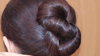 Only Small Pins  Best Hairstyle For Girls! New Super Easy Hairstyle For Everyday | Easy Juda Style