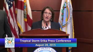 Press Conference Tropical Storm Erika August 28th, 2015