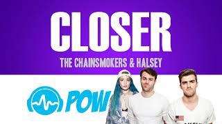 THE CHAINSMOKERS - Closer (lyrics HD 4K) ft Halsey 'POW Lyric Video'