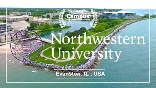 USA- Northeastern University, The Most Beautiful Campus in the World l Lake Michigan l 4K60p Drone