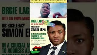 DAY 3 Of the 4Days Sit@Home Declared by PM!! Ekpa To Hold a Crucial Meeting with Biafrans in Lagos