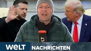 EKLAT IM OVAL OFFICE: Nach Eskalation! Trump lässt Hintertür für Selenskyj offen | WELT STREAM