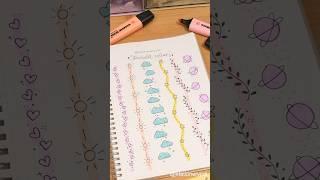 Try this cute bullet journal divider ideas#shorts