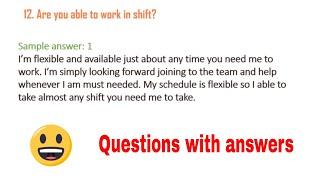 15 most interview questions and answers for fresher