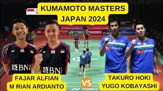 FAJAR ALFIAN/M RIAN ARDIANTO (INA) VS TAKURO HOKI/YUGO KOBAYASHI (JPN) | KUMAMOTO MASTERS 2024