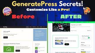 Free Customization Secrets for GeneratePress Premium Theme!