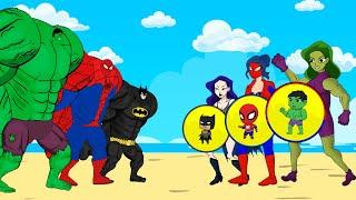 Evolution Of HULK PREGNANT & BATMAN, SPIDERMAN : Who Is The King Of Super Heroes?