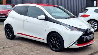 2018 (18) Toyota Aygo X-Press 1.0 VVT-I 5Dr in White Flash. 34k Miles. 5 Services. Camera. £8000