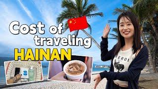 Travel vlog | how much i spend in a day in Hainan? | beach, duty free, coconut chicken, AI coffee