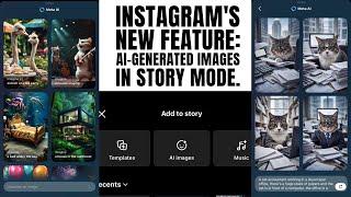 Instagram's new feature: AI-generated images in Story mode.