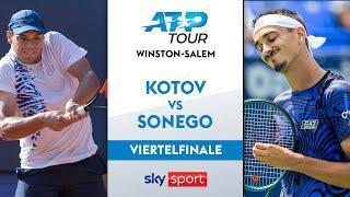 Kotov vs. Sonego - Viertelfinale | Winston-Salem Open 2024 | Highlights - Sky Sport Tennis