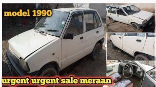 Suzuki mehran low Price model 1990 lifetime urgent sale mehran 0346-5101495 mehran