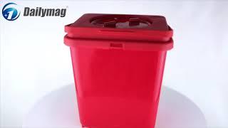 How to use Dailymag DMS-T3 3L medical sharps container