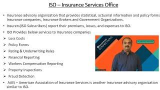 ISO - Insurance Services Office